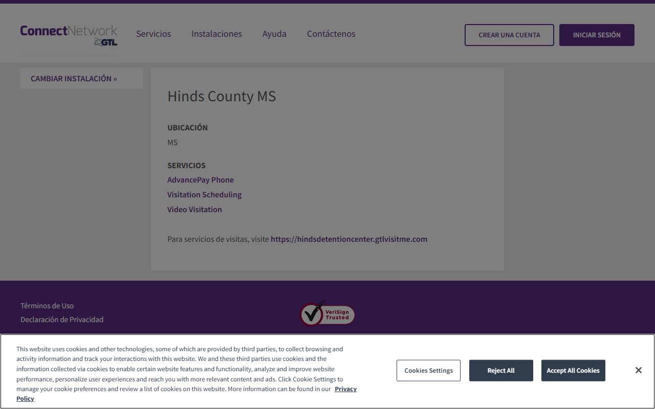 Hinds County Raymond Detention Center ConnectNetwork visitation and phone services